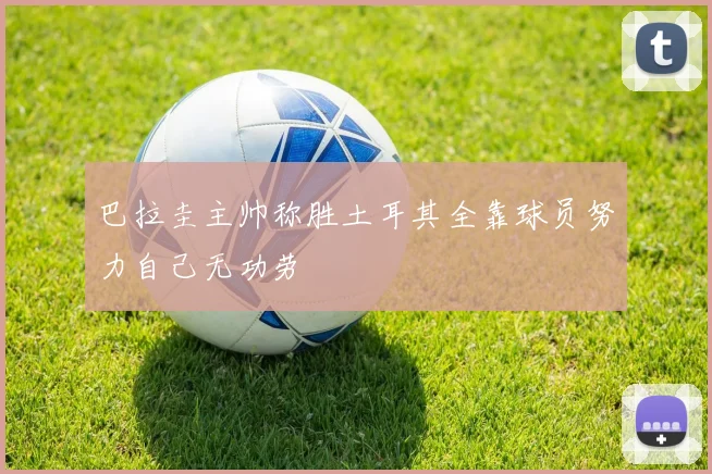 巴拉圭主帅称胜土耳其全靠球员努力自己无功劳